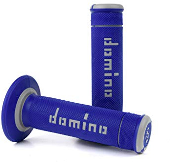 DOMINO Coppia MANOPOLE Xtreme Blu/Grigio off Road