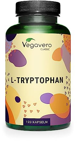 L-Triptófano 500mg Puro* Vegavero® | El Único Sin Aditivos | Para 4 meses | Estrés + Insomnio + Cansancio | Alta dosificación | 120 Cápsulas