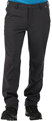 Regatta Fenton Pantalón Tejido Softshell Impermeable Trousers, Hombre, Seal Grey, 32
