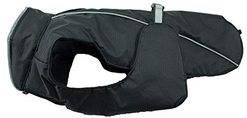 JEGGO Hundemantel Hundejacke Herbst Winter wasserdicht - Winddicht - reflektierend - warm gefüttert - robuster Stoff - Wintermantel Hund Rot Schwarz Grün XS - XXL (XS, Schwarz)