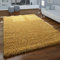 Paco Home Teppich Wohnzimmer Hochflor Einfarbiges Muster Modern Unifarben Senfgelb, Grösse:300x400 cm