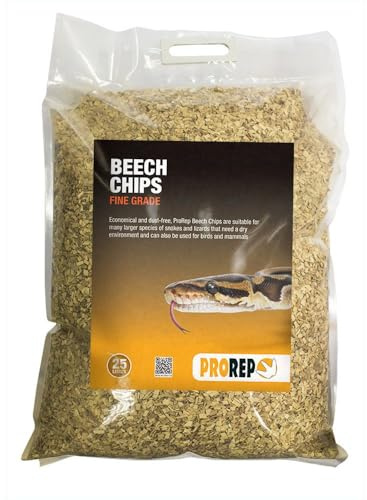 ProRep Beech Chips Fine 25L Bag | Natural Reptile Substrate | 3-6mm