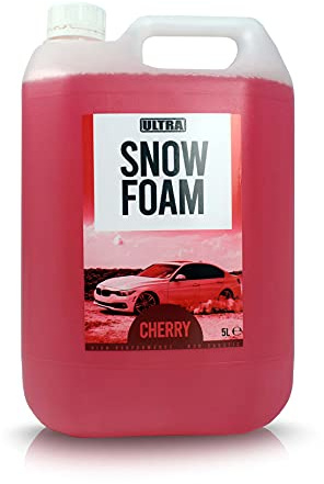 Ultra Snow Foam, Cherry Car Shampoo, Car Wash Shampoo, Pre Wash 5L | Ultra-concentrated cherry snow foam for manual or pressure washing, non-caustic, biodegradable and effective in hard water