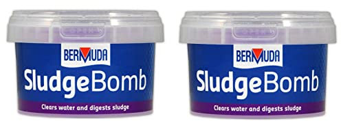 2 PACK BERMUDA SLUDGE BOMB POND BOMB WASTE POND TREATMENT CRYSTAL CLEAR WATER