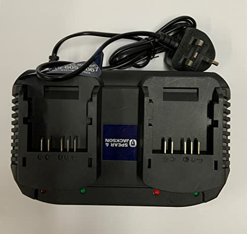 Genuine Replacement Spear & Jackson B0Q-SP07-2040ZB 18v Dual Charger