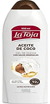 La Toja - Gel de Ducha Aceite de Coco - 550ml - Piel Irresistiblemente Suave, Cuidada y Llena de Vitalidad - Protege Frente la Sequedad