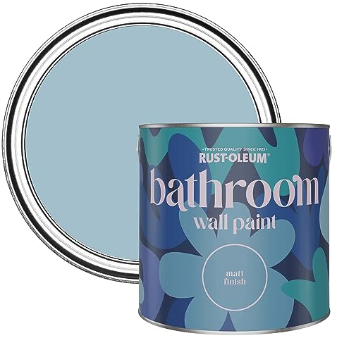 Rust-Oleum Blue Water-Resistant Bathroom Wall & Ceiling Paint - Nan's Best China 2.5L