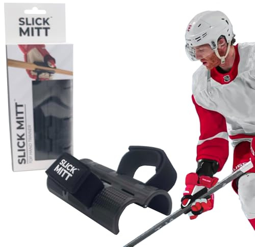 Slick Mitt™ - Top Hand Hockey Training for Smoother Stickhandling, Top Hand Strength and Harder Shots
