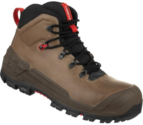 WÜRTH MODYF Sicherheitsstiefel Cronos MID S3S für Herren und Damen in Braun/Weite 11 - professioneller Arbeitsstiefel mit Zehenschutzkappe aus Fiberglas - in der Größe 42