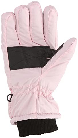 Windproof Girls Boys Snowboarding Ski Gloves Size Kids M/L Skating Outdoor Warm Winter Snow Kids Gloves Mittens Children Mitten Toddler Kids Soft Gloves (Pink, L)