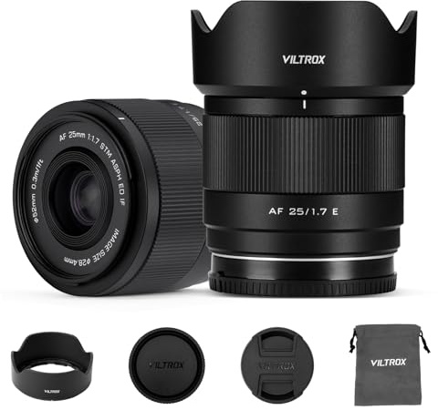 VILTROX 25 mm F1.7 Air FE Pocket Dispo objektiv AF F/1.7 E-Mount Portable Shot för Sony nybörjarobjektiv bil Fcous APS-C Large Aperture Prime FE objektiv