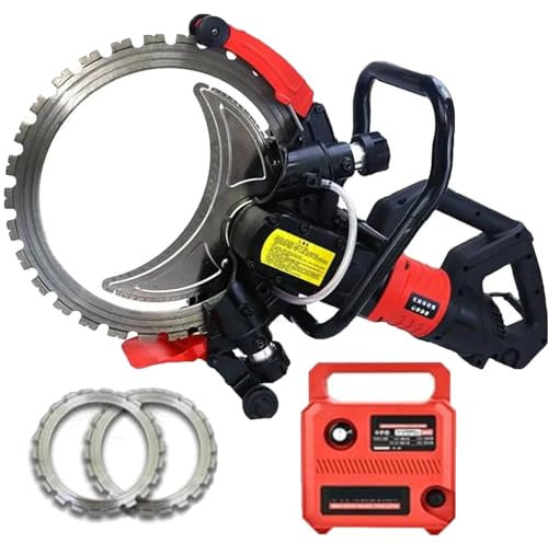 Sierra de hormigón con, Sierra de hormigón eléctrica toroidal de 8980w, máquina de Corte de rozador de Pared con Motor, para ranurar Ladrillos de Granito mármol Concr