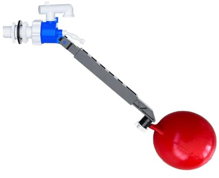PlumbEZ Universal Side Entry Toilet Cistern Fill Valve with Adjustable Float Arm - 1/2 Toilet Inlet Valve, Side Entry Fill Ball Valve with Float