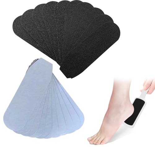 50Pcs Foot File Replacement Pads, 180 Grit Pedicure File Refill Pad