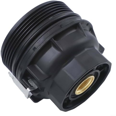 Yhenlovtt Couvercle de boîtier de filtre à huile compatible avec Yaris Auris Verso iQ 1.4 D4D modèles 2005-2019 - Numéro de pièce : 15650-33010
