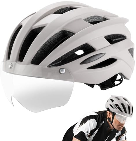 Sulxyi Casco de bicicleta para hombres y adultos, ajustable, transpirable, casco de ciclismo de montaña, para hombres y mujeres, adultos, deportes al aire libre, ciclismo, equitación, carreras