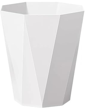 Generisch Cestino per la carta in plastica, pattumiera per ufficio e casa, moderno cestino da scrivania, per ufficio, cameretta dei bambini e cucina (21x14,5x24cm)