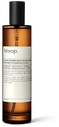 Aesop Olous Aromatique Luxury Room Spray | Fresh, Woody, Citrus Aroma lasts for Several Hours | 3.4 oz / 100mL
