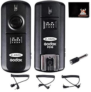GODOX FC-16N Kit 16 Canaux Flash Déclencheur émetteur + Récepteur sans Fil pour Nikon D3100 D3200 D600 D90 D800E (FC-16N)