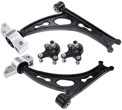 Frankberg 2x Bras de suspension + 2x Rotule de suspension Avant Compatibles avec Golf Plus 5M1 521 2004-2013 A3 8P1 2003-2012 Leon 1P1 2005-2012 Remplacer# 1K0407365C