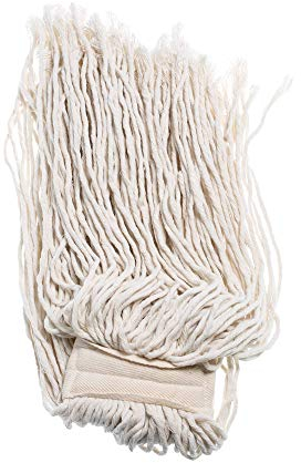 MAQA 5 pz Mocio lavapavimenti Professionale 400 gr, Ricambio mop in Cotone a Filo Tagliato 42 cm, Mop Pavimenti
