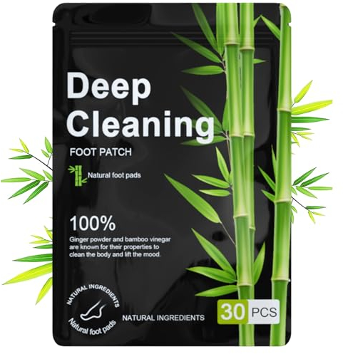 Foot Detox Patches, 30 Pcs Natural Deep Cleansing Detox Foot Patches for Relieve Body Stress, Improve Sleep Quality, Enhance Blood Circulation
