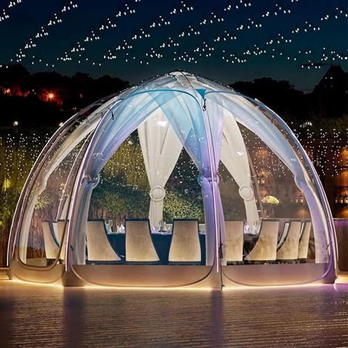 HLGKBY Tettoia per Patio da Giardino con Cupola a Igloo per 5-7 Persone, Gazebo Pop-up con Tenda a Bolle, Capsula meteorologica per Serra istantanea di Grandi Dimensioni e di Alta qualità
