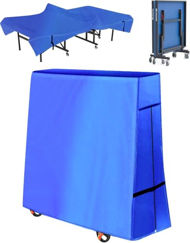 Housse Table Ping Pong Extérieure, 600D Couverture de Table de Tennis, Bâche Imperméable Housse de Protection pour Table de Ping-Pong