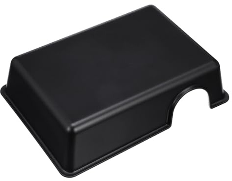 Gatuida Tana Rettili in Plastico Nero Design Armonico, Rifugio Umidificato e Ornamento Acquario Pratico per Terrario e Habitat Rettile Affidabile