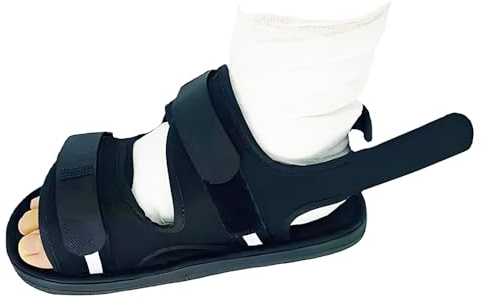 AXVRAV Post-OP Schuh für Gebrochene Füße Oder Zehen, Verstellbarer Entlastungsschuh mit Gipsabdeckung, Vorfußentlastungsschuh für Kinder Frauen Männer Ideal für die postoperative Phase