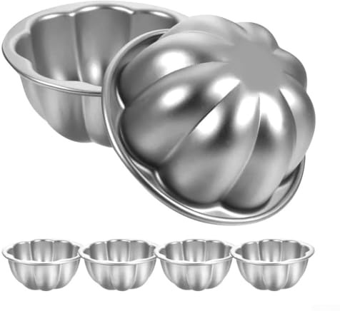 Juego de 6 moldes de pastel de flor de ciruelo, pudín en forma de flor, mini tartas y gelatina para postres individuales, tazas de hornear de aleación de aluminio, no fáciles de limpiar