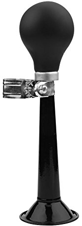 Hooter - Bocina de aire portátil para bicicleta de montaña, coches de playa y vehículos recreativos (negro)