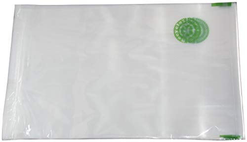 100 Recyclat Flachbeutel transparent mit Recyclat-Logodruck 400x600 50mµ Tüten Tütchen Beutel nachhaltig - umweltschonend Polybeutel aus Recyclat