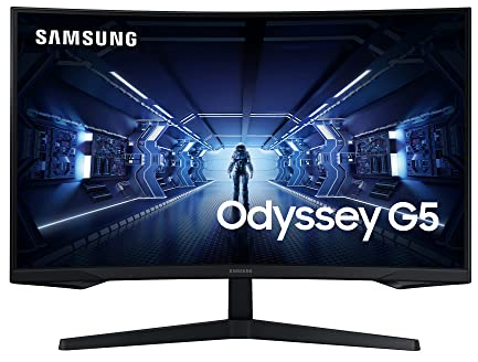 Samsung LC27G53TQWRXEN - Monitor Gaming de 27'' WQHD (2560x1440, VA, LED, HDMI, AMD FreeSync Premium, 16:9, 2500:1, Curvatura 1000R, 250 cd/m²,144 Hz, 1ms), negro