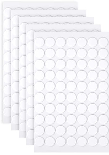OFFCUP Dubbelsidig transparent kittel, 350 st dubbelsidiga klibbiga kuddar, 10 mm transparent dubbelsidig tejp dubbelsidig självhäftande prickar klara klibbiga prickar för foton vägg, affischer, kök