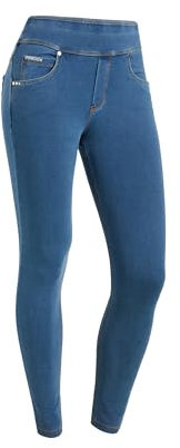 FREDDY N.o.w.® Skinny-Hose mit faltbarem Bund aus Denim-Strick, Leichter Denim, XS