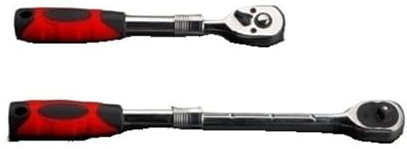 Skday Umschaltknarre,Ratsche 1/4 3/8 1/2 72 Zähne Ausziehbarer Teleskop-Steckschlüssel Ratschenschlüssel Schnellspanner Professionelle Handwerkzeuge(3-8 inch)