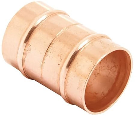 Bag of 10-15mm Solder Ring Coupling (Known as 15mm Coupling / 15mm Copper Pipe Fittings / 15mm Straight Coupler Also Available in 8mm, 10mm, 15mm, 22mm, 28mm, 35mm, 42mm and 54mm)