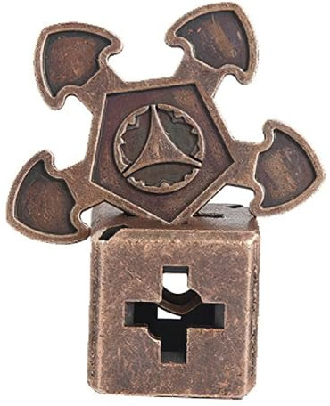OBEST IQ Metall Puzzle Spielzeug, 1Pcs Metall Entriegelung Knobelspiele, Logikspiel Brain Teaser Challenge Spiel für Mitgebsel Erwachsene Teenager und Kinder, Hohe Schwierigkeit