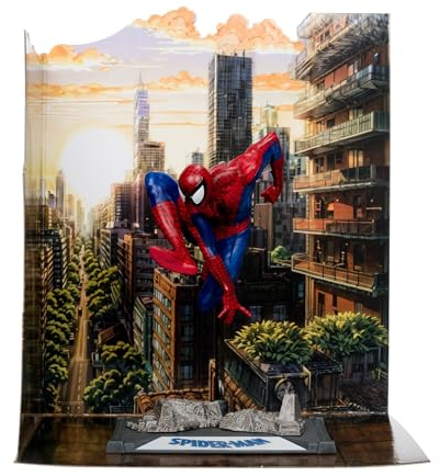 McFarlane Figura de Spiderman basada en el cómic número 6, Posada no articulada, de Escala 1:10, Mide 18cm, Incluye una Tarjeta Coleccionable, Bizak (64384764)