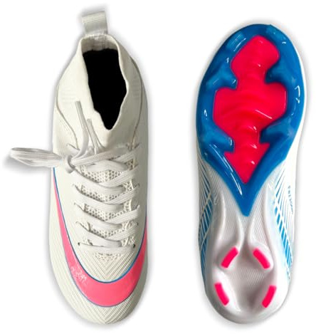 IFIKK Herren Fußballschuhe, Trendige Mehrfarb-Designs, Anti-Rutsch-Sohlen für Festen Boden & Kunstrasen, Modischer, Perfekt für Training und Wettkämpfe