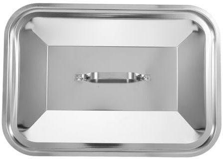 COLLBATH Tapas De Acero Inoxidable Para Bandejas Tapa Rectangular Para Uso Doméstico Cocinas y Hornos De Horno