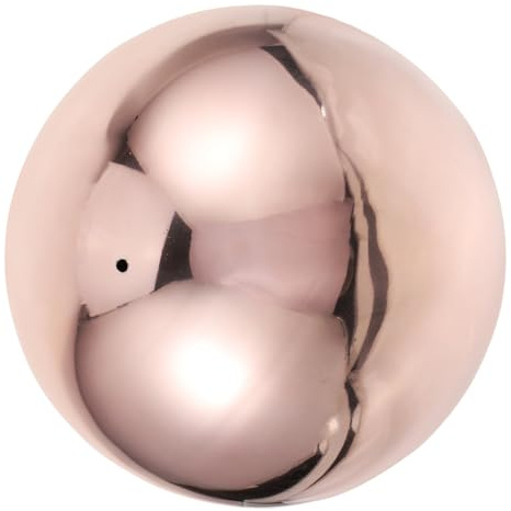 iplusmile Boule Jardin Extérieur Acier Inoxydable Rose Globe Décoratif Miroir Poli Creux Boule Réfléchissante Lisse pour Jardin et Terrasse Accessoire Photo Moderne Durable
