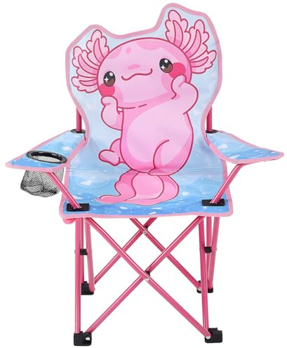 Halinuia Silla plegable para niños con soporte para bebidas | Asiento para niños estable y resistente, función plegable que ahorra espacio, práctico portavasos integrado con diseño de
