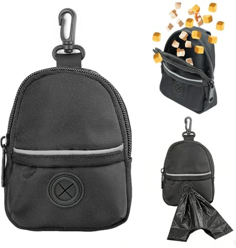 chituodian Porta Bolsas Caca Perro, Multifuncional Dispensador Bolsas Caca Perro para Tela Oxford Bolsa Golosinas Excrementos de Perros, Ideal para Entrenamiento de Perros y Paseos