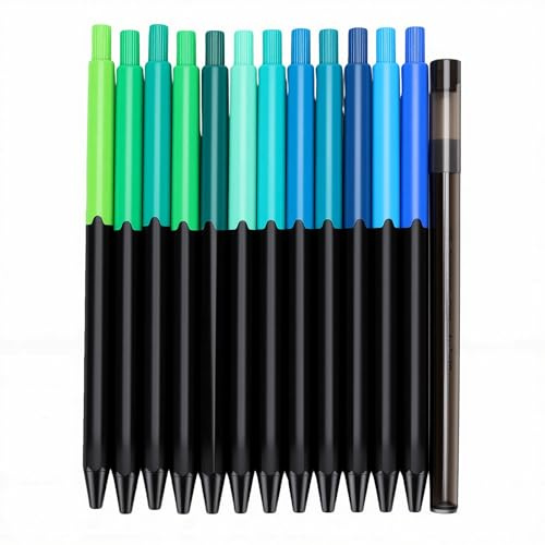 BAOFUYA Matite Colorate, Matite a Pressione a Pressione Resistenti Alla Rottura, Tratti Fluidi con Temperamatite per Scrivere, Disegnare, Disegnare, Schizzi, Colorate, 12 Colori Vivaci, Spessore 3,0