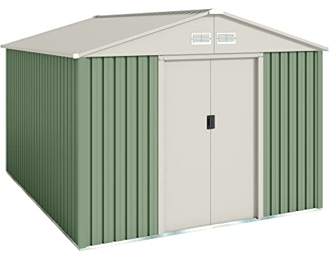 Hoggar Gälliv G01ME0011, Casetta in metallo da giardino per esterno esterno con spazio di 7.86 m2, 251x291x198 cm