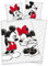 Disney Mickey Maus und Minnie Mouse Bettwäsche 80x80 135x200cm 100% Baumwolle mit Reißverschluss