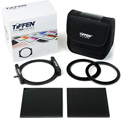 Tiffen PRO100LEXPKT Long Exposure PRO100 Series 4x4 and 4x5.650 Filter Holder Kit, Black