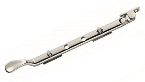 Carlisle Brass - 254mm (10) Victorian Window Casement Stay for Wooden/Timber Windows (Satin Nickel)